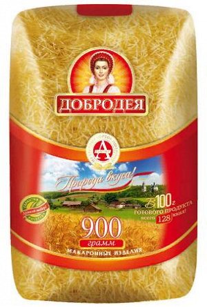 Макароны Вермишель Ниточка, 900 г Добродея №661