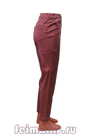 Слегка приуж брюки светлые розово-терракотовые ЕВРО (46-58)