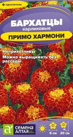 Цветы Бархатцы Примо Хармони карликовые/Сем Алт/цп 0,1 гр.