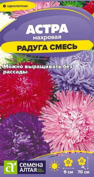 Астра Радуга смесь Махровая /Сем Алт/цп 0,1 гр.