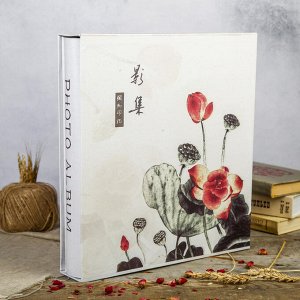 Фотоальбом на 700 фото 10х15 см "Цветы лотоса" в коробке 36,6х33,8х6,5 см