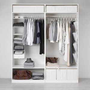 SKUBB, Органайзер для хранения с 6 отделениями, белый, 35х45х125 см