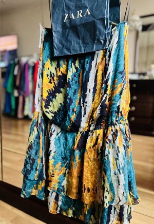 Платье ZARA 100% шёлк новое с биркой
