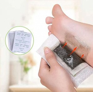 Детокс пластырь на стопы ног Deep Cleansing Foot Patch с бамбуковым уксусом (10 шт)