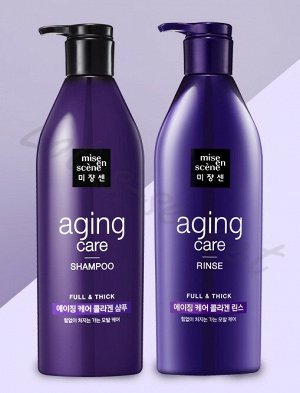 Антивозрастной шампунь для волос с пудрой чёрного жемчуга Mise-en-scène Aging Care Shampoo