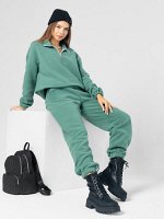 Костюм женский флисовый с брюками &quot;АЛИСА&quot; ЗЕЛЕНЬ