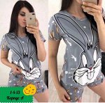 ПИЖАМА ЖЕНСКАЯ (БЕЗ ВЫБОРА ЦВЕТА И РИСУНКА), код 50250474