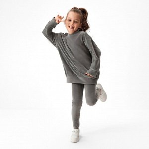 Костюм детский (свитшот, леггинсы) KAFTAN Plushy 30 (98-104), серый