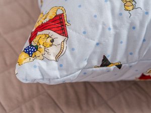 Подушка "Бамбук" поплин 38*58 (300г)лебпух+бамбук,стег,лента,сумка(Н)