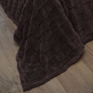 Домино(какао) Плед велсофт 150*200