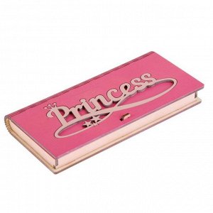 Конверт деревянный "Princess" розовый 17 х 8,5 х 2