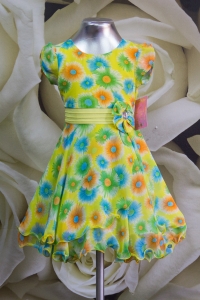 Платье детское 061/6 желтый с желтым
