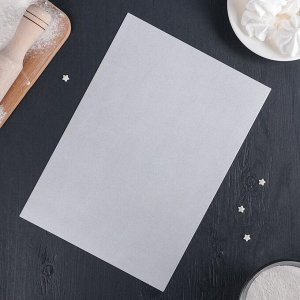 Рисовая бумага для декора торта, 30x21x0,1 см, цвет белый
