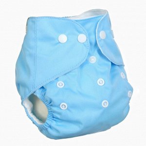 Многоразовый подгузник Крошка Я «Little baby», 3-15 кг, голубой