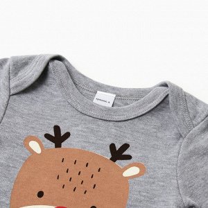 Боди с длинным рукавом Крошка Я "Merry Xmas".