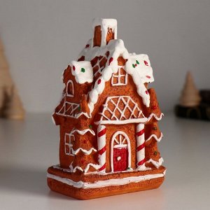 Сувенир полистоун ""Пряничный домик с глазированной крышей"" 8х5,5х12,5 см