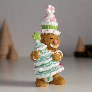 Сувенир полистоун ""Пряничка с ёлочкой"" 5,5х5,5х11,5 см