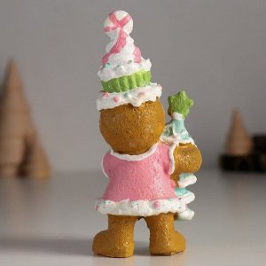 Сувенир полистоун ""Пряничка с ёлочкой"" 5,5х5,5х11,5 см