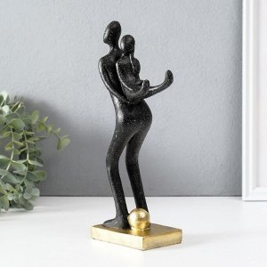 Фигурка полистоун «Как за каменной стеной», чёрный, 6x10.5x25 см