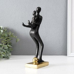 Фигурка полистоун «Как за каменной стеной», чёрный, 6x10.5x25 см