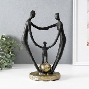 Фигурка полистоун «Сила в единстве», чёрный, 12x17.5x26.5 см