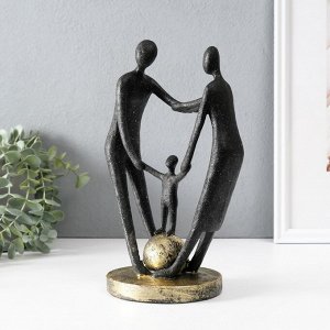 Фигурка полистоун «Сила в единстве», чёрный, 12x17.5x26.5 см