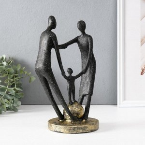 Фигурка полистоун «Сила в единстве», чёрный, 12x17.5x26.5 см
