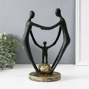 Фигурка полистоун «Сила в единстве», чёрный, 12x17.5x26.5 см