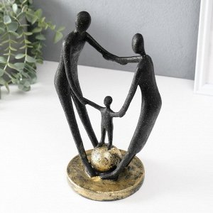 Фигурка полистоун «Сила в единстве», чёрный, 12x17.5x26.5 см