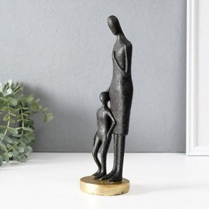 Фигурка полистоун «Она всегда рядом», чёрный, 7.5x8.5x28 см