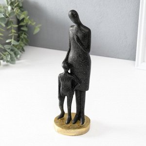 Фигурка полистоун «Она всегда рядом», чёрный, 7.5x8.5x28 см