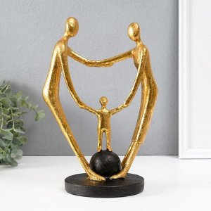 Фигурка полистоун «Сила в единстве», золото, 12x17.5x26.5 см