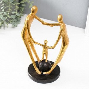 Фигурка полистоун «Сила в единстве», золото, 12x17.5x26.5 см