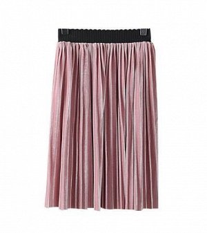 0400 Плиссированная юбка для девочек (розовая)