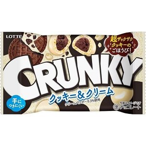 Шоколадное драже Crunky "Печенье и сливки", Lotte, 37г