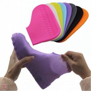 Альфа812 Ультра-эластичные силиконовые бахилы от дождя Waterproof silicone shoe cover