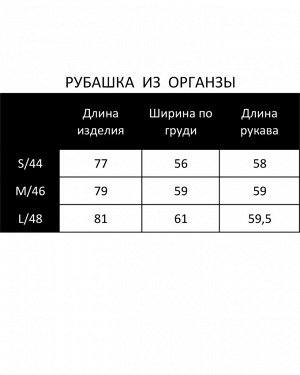 Рубашка из органзы RP001