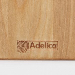 Подарочный набор посуды Adelica, доска сервировочная, менажница деревянная 5 секций, масло для пропитки в подарок 100 мл, берёза