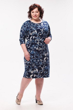 Новое кимоно Платье женское 4-30г (тёмно-синий)