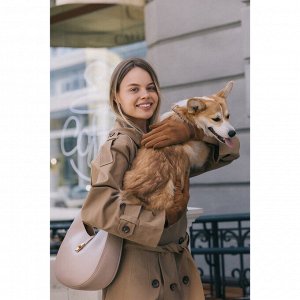 Сумка женская на застёжке TEXTURA, косметичка, средний размер, цвет бежевый