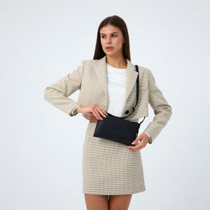 Сумка женская на молнии, цвет чёрный