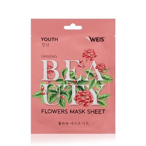 WEIS Flower Маска д/лица омолаживающая с экстрактом женьшеня 23 гр