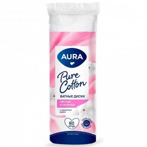 Ватные диски Aura 80 шт.