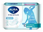 Прокладки женские Aura Premium гигиенические Normal 10 шт