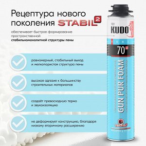 Пена монтажная профессиональная всесезонная KUDO Home 70, 1000мл