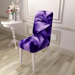 Чехол для стула Темно-фиолетовые листья