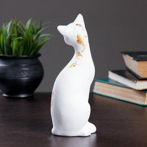 Фигура "Кошка ушастая" 7х8х20см белая