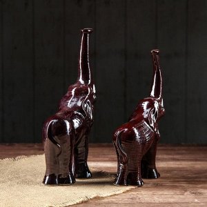 Набор статуэток "Слоны", коричневый, 2 шт, микс