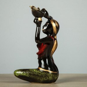Сувенир "Эфиопка с лампой" 18,3 см