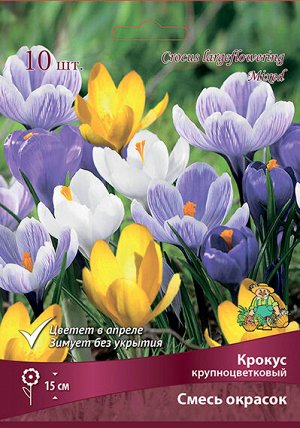 Крокус Крупноцветковые Смесь 7/8 10шт (Поиск)